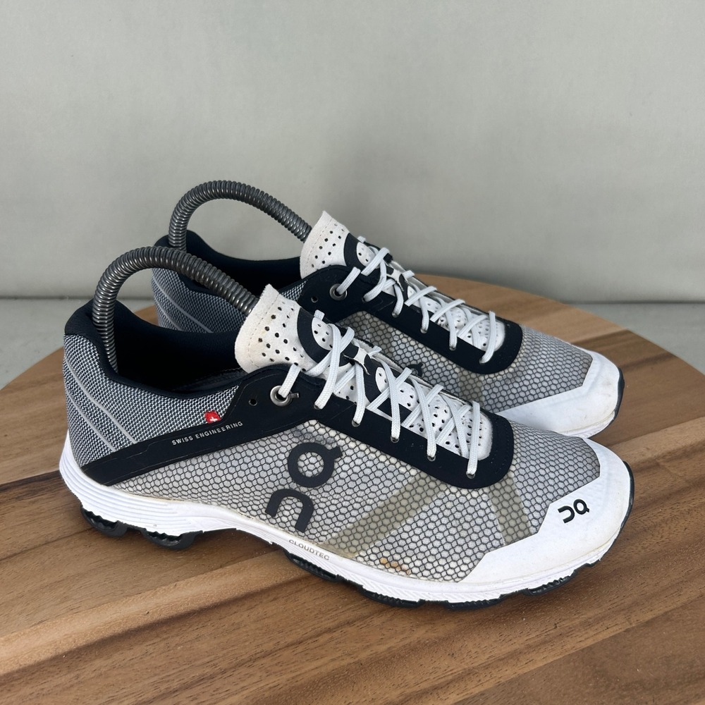 On Running Men's White and Black Athletic Shoes